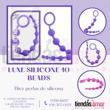 LUXE SILICONE 10 BEADS PURPLE